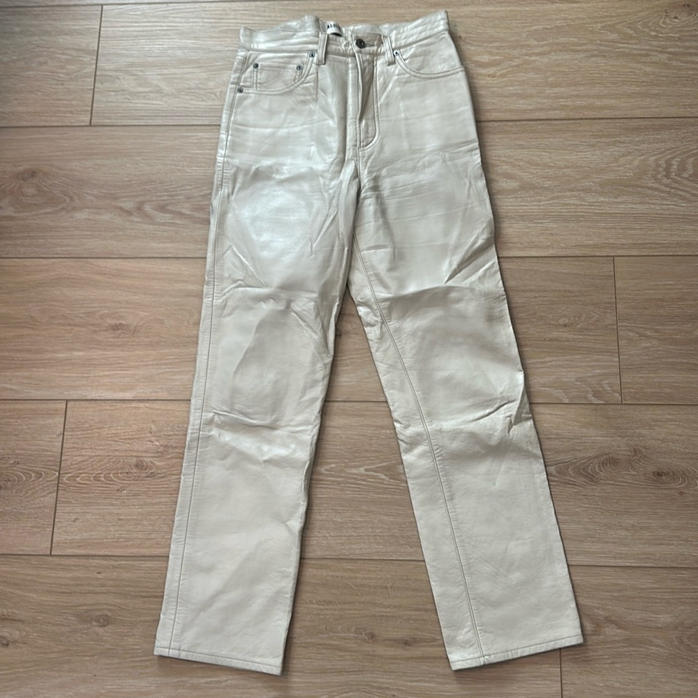 AGOLDE leather pinch waist
